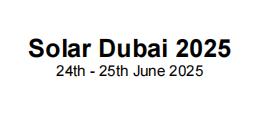 2025年6月迪拜国际太阳能能源展Solar Dubai2025